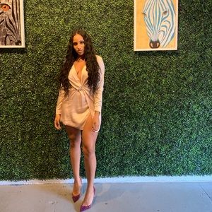 Fashion Nova Champagne Dress